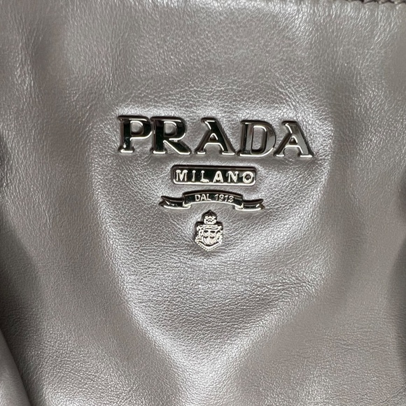 Prada Grey Leather Satchel - Picture 11 of 16